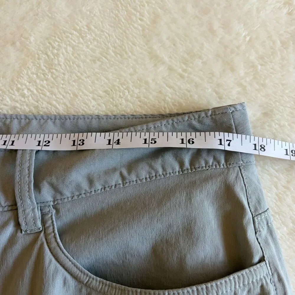 The North Face Mens 34 Gray Stretch Nylon Hiking Pants Lightweight Outdoor